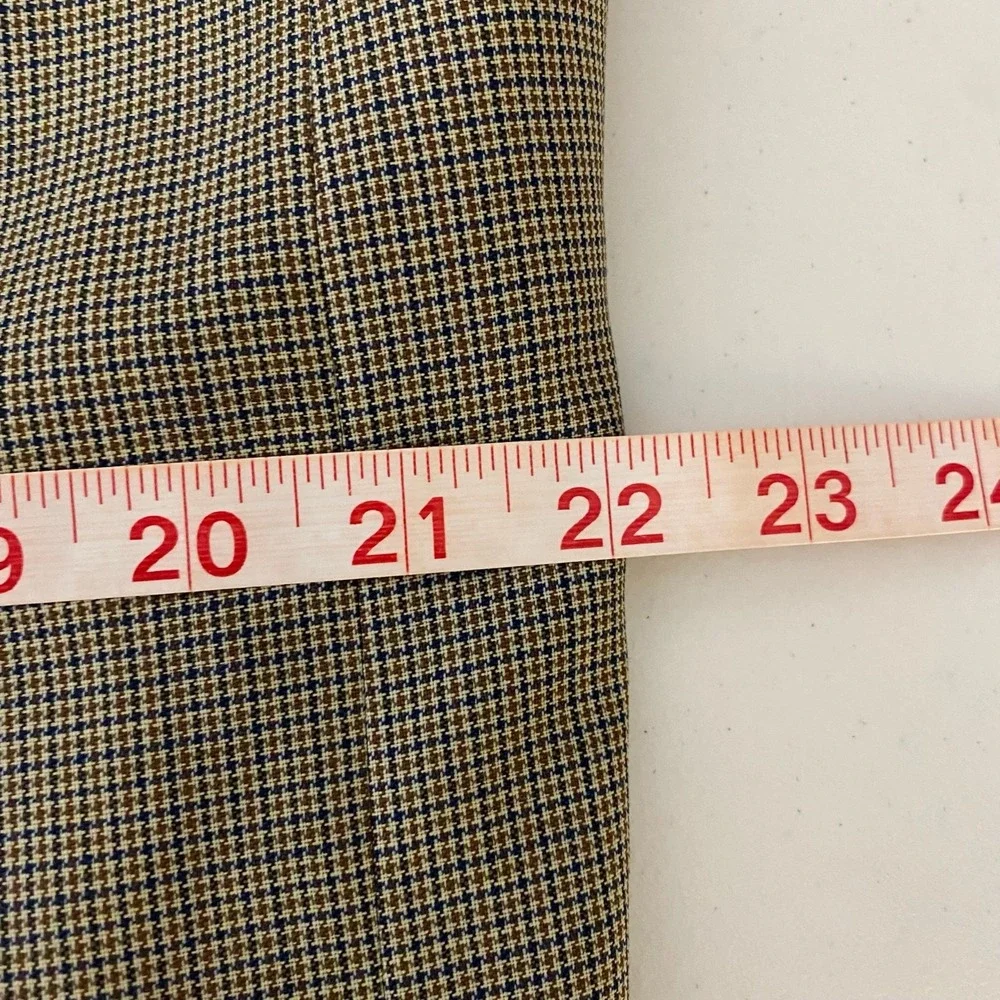 Vtg Banana‎ Republic Sport Coat Mens 42L Wool Houndstooth Made In Italy Academia